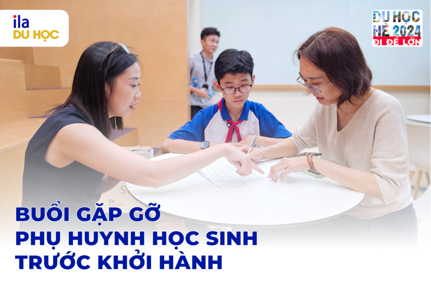 Gặp gỡ phụ huynh học sinh trước khi khởi hành